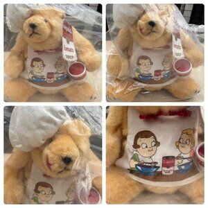 Campbell's Soup Collectable Bear Plush 1997 Rare NEW NOS still in the bag